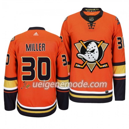 Herren Eishockey Anaheim Ducks Trikot Ryan Miller 30 Adidas 2019-2020 Orange Authentic